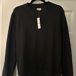 J. Crew Men's Black Crewneck Sweater